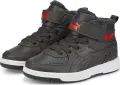 Черевики дитячі Puma REBOUND JOY FUR темно-сіро-червоні 375479-06