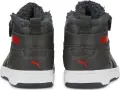 Черевики дитячі Puma REBOUND JOY FUR темно-сіро-червоні 375479-06