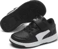 Кросівки дитячі Puma REBOUND LAYUP чорно-білі 370493-02