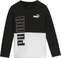 Лонгслів дитячий Puma POWER чорно-білий 859772-01