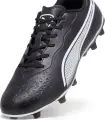 Бутси Puma KING MATCH FG/AG чорно-білі 107570-01