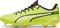 Бутсы Puma KING ULTIMATE FG/AG лаймово-черные 107563-06