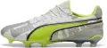 Бутси Puma KING ULTIMATE FOREVER FG/AG біло-салатово-сірі 108426-01