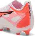 Бутсы Puma ULTRA 5 PRO FG/AG бело-коралловые 108161-01