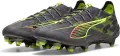 Бутсы Puma ULTRA 5 ULTIMATE FG серо-салатово-розовые 108159-03