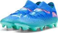 Бутси жіночі Puma FUTURE 7 ULTIMATE FG/AG бірюзово-синьо-коралові 107917-01