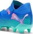 Бутси жіночі Puma FUTURE 7 ULTIMATE FG/AG бірюзово-синьо-коралові 107917-01