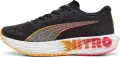 Кроссовки беговые женские Puma DEVIATE NITRO 2 черно-оранжево-красные 309698-01