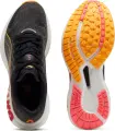 Кроссовки беговые женские Puma DEVIATE NITRO 2 черно-оранжево-красные 309698-01