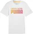 Футболка Puma RUN FAVORTIES FOREVER FASTER біло-жовтогаряча 526146-02