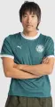 Футболка Puma X PALMEIRAS RINGER (Палмейрас) темно-зелено-біла 629533-43