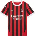 Футболка підліткова Puma AC MILAN 24/25 REPLICA (Мілан) домашня червоно-чорно-біла 774984-01