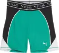 Шорты-тайтсы женские Puma FIT TRAIN STRONG 5" зелено-черно-белые 525042-86