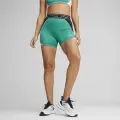 Шорты-тайтсы женские Puma FIT TRAIN STRONG 5" зелено-черно-белые 525042-86
