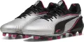 Бутси Puma KING ULTIMATE FG/AG срібно-чорно-рожеві 108303-03