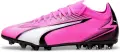 Бутси Puma ULTRA MATCH MG рожево-чорно-білі 107756-01