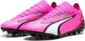 Бутси Puma ULTRA MATCH MG рожево-чорно-білі 107756-01