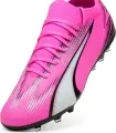 Бутси Puma ULTRA MATCH MG рожево-чорно-білі 107756-01