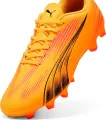 Бутси Puma ULTRA PLAY FG/AG оранжево-рожево-чорні 107763-03