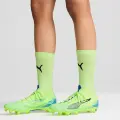 Бути жіночі Puma ULTRA 5 MATCH+ FG/AG салатово-сині 107692-03