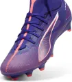 Бути жіночі Puma ULTRA 5 MATCH+ FG/AG фіолетово-коралові 107692-01