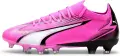 Бути жіночі Puma ULTRA MATCH FG/AG рожево-чорно-білі 107768-01