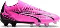 Бути жіночі Puma ULTRA MATCH FG/AG рожево-чорно-білі 107768-01