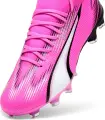 Бути жіночі Puma ULTRA MATCH FG/AG рожево-чорно-білі 107768-01