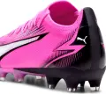 Бути жіночі Puma ULTRA MATCH FG/AG рожево-чорно-білі 107768-01