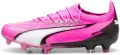 Бутси жіночі Puma ULTRA ULTIMATE FG/AG рожево-чорно-білі 107767-01