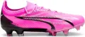 Бутси жіночі Puma ULTRA ULTIMATE FG/AG рожево-чорно-білі 107767-01