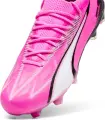 Бутси жіночі Puma ULTRA ULTIMATE FG/AG рожево-чорно-білі 107767-01