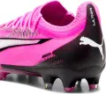 Бутси жіночі Puma ULTRA ULTIMATE FG/AG рожево-чорно-білі 107767-01