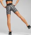 Шорты-тайтсы женские Puma RETRO GLAM черно-серо-белые 523893-01
