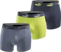 Труси (боксери) Puma EVERYDAY COTON STRETCH сірі, лимонні, темно-сині (3 штуки) 100003547-013