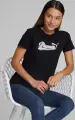 Футболка жіноча Puma VINTAGE SCRIPT GRAPHIC чорна 679185-01