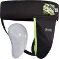 Защита паха RDX GROIN GUARD SUPPORTER черно-салатовая GGX-H1B