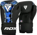 Перчатки боксерские RDX BOXING GLOVES NEW AURA F17 черно-синие BGR-F17BU