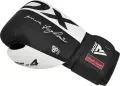 Рукавички боксерські RDX BOXING GLOVES REX F4 біло-чорні BGR-F4B