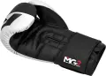 Рукавички боксерські RDX BOXING GLOVES REX F4 біло-чорні BGR-F4B