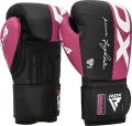 Рукавички боксерські RDX BOXING GLOVES REX F4 рожево-чорні BGR-F4P