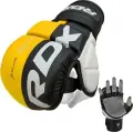Рукавички MMA RDX GRAPPLING GLOVES REX T6 PLUS жовто-чорно-білі GGR-T6Y