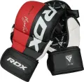 Рукавички MMA RDX GRAPPLING GLOVES REX T6 PLUS червоно-чорно-білі GGR-T6R