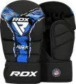 Рукавички MMA RDX GRAPPLING GLOVES SHOOTER NEW AURA F17 чорно-сині GSR-F17BU