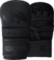 Рукавички MMA RDX GRAPPLING GLOVES SHOOTER T-15 чорні GSR-T15MB