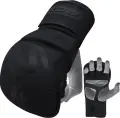 Рукавички MMA RDX GRAPPLING GLOVES SHOOTER T-15 чорні GSR-T15MB