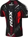 Футболка компрессионная RDX COMPRESSION SHIRT HALF SLEEVES IMMAF-1 черно-красная CSH-IMF-1R