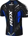 Футболка компрессионная RDX COMPRESSION SHIRT HALF SLEEVES IMMAF-1 черно-синяя CSH-IMF-1U