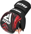 Рукавички MMA RDX GRAPPLING GLOVES SHOOTER IMMAF-1 чорно-червоні GSR-IMF-1R