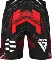 Шорты для MMA RDX MMA SHORTS IMMAF-1 черно-красные MSS-IMF-1R